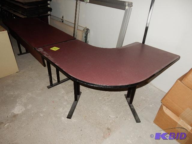 lot 159 image: 1 Office or Conference Style work tables Elbow design