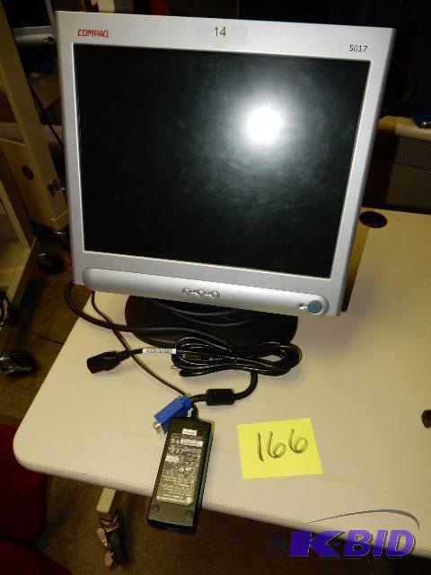 lot 166 image: Compaq 5017 Flat Screen Monitor