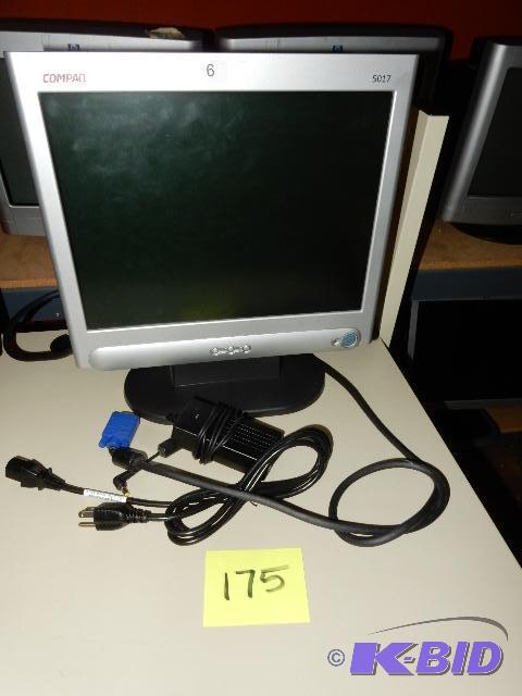 lot 175 image: Compaq 5017 Flat Screen Monitor