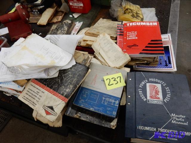 lot 237 image: Technical manuals and spec books.