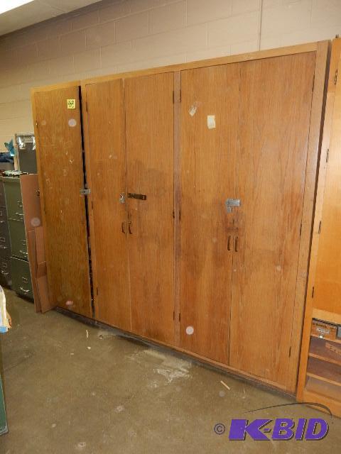 lot 48 image: Wood Storage Cabinet