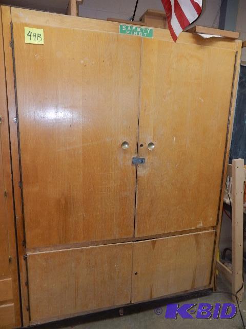 lot 49B image: Maple Storage Cabinet
