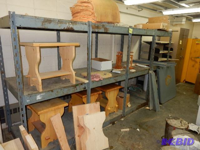 lot 60D image: Steel Shelving Unit