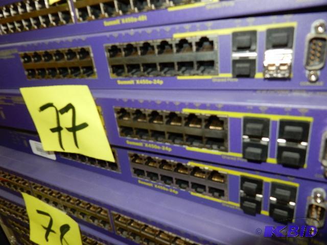 lot 77 image: Extreme Networks Summit x450 Switch