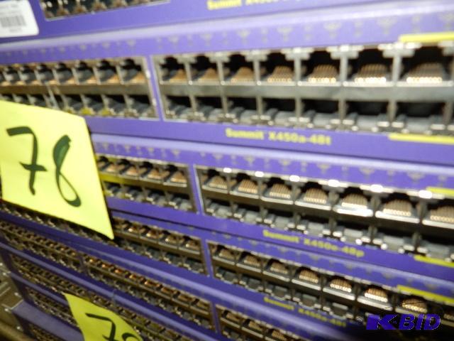 lot 78 image: Extreme Networks Summit x450 Switch
