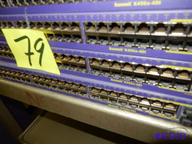 lot 79 image: Extreme Networks Summit x450 Switch