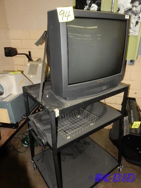 lot 94 image: Panasonic TV and AV cart