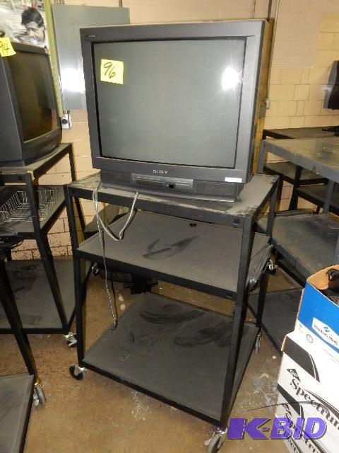 lot 96 image: Sony TV and AV Cart