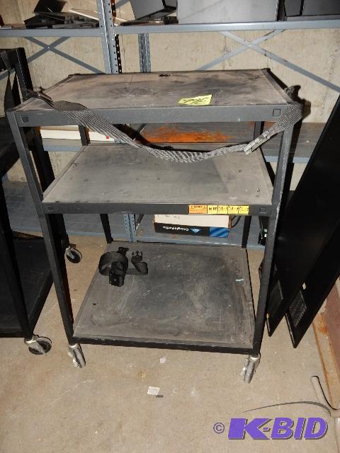 lot 99E image: AV cart.