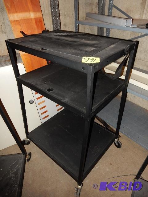 lot 99F image: AV cart.