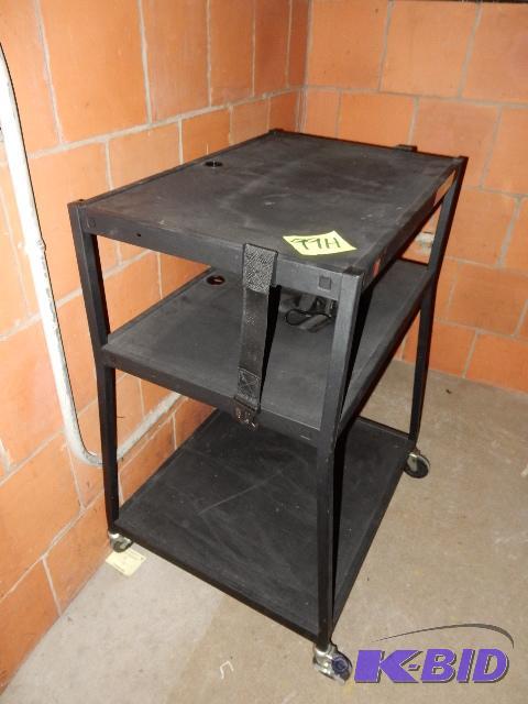 lot 99H image: AV cart.