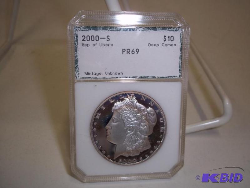 2000 - S Rep of Liberia $10 in case...