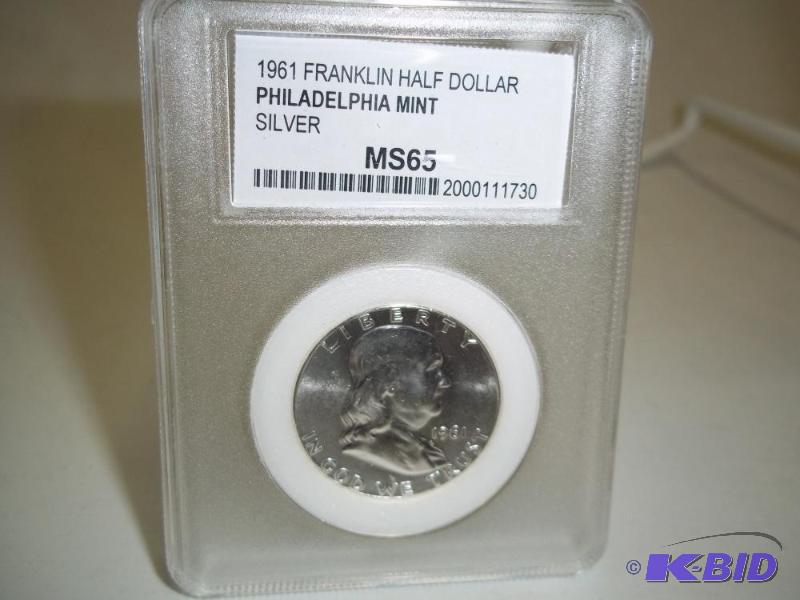 1961 Franklin Half Dollar Philadelphia Mint...