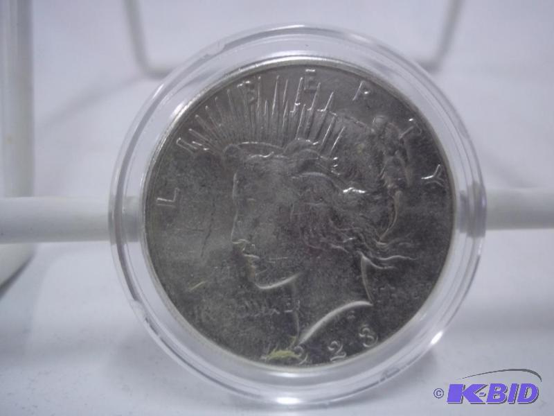 1923 Peace Dollar In Capsule...