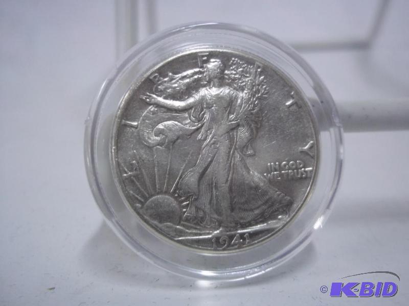 1941 P Silver Dollar In Capsule...