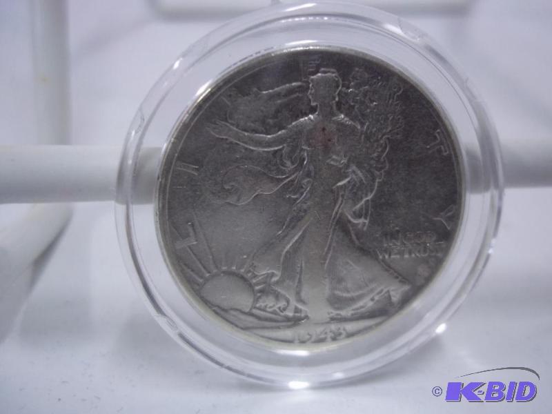 1943 P Silver Dollar In Capsule...