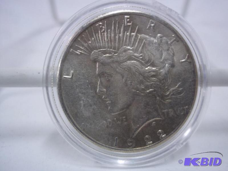 1922 Silver Dollar In Capsule...