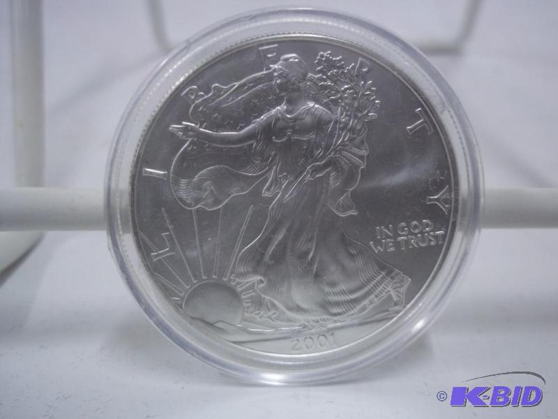 2001 1oz. Fine Silver - One Dollar - American...