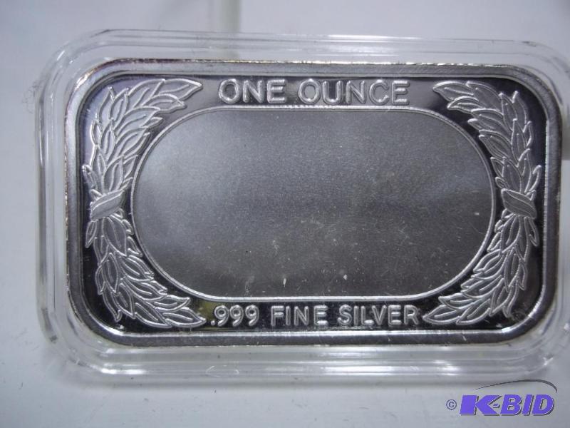 One ounce fine silver bar .999...