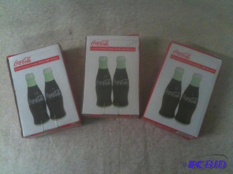 Coca Cola Bottle S & P Shakers