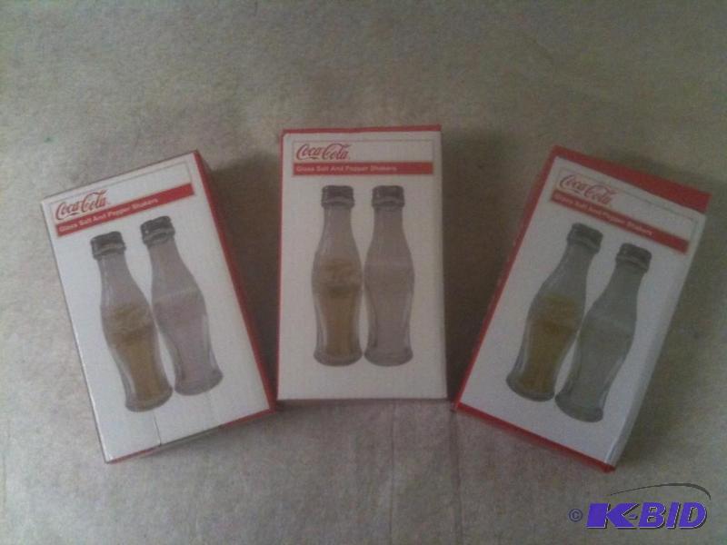 Coca Cola Glass Bottle S&P Shakers