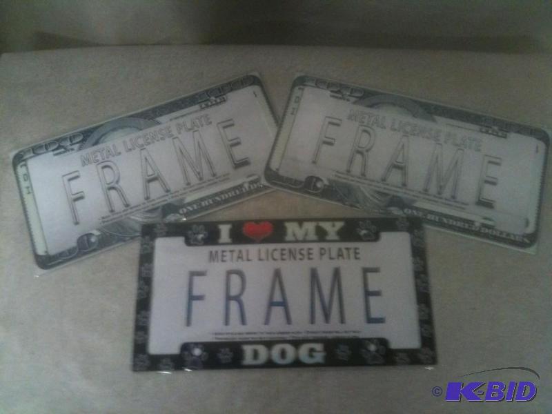 3 Metal License Plates Lot