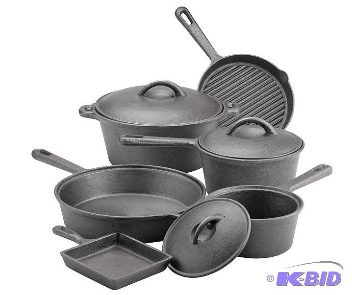 9-Piece Cast Iron Cook Set