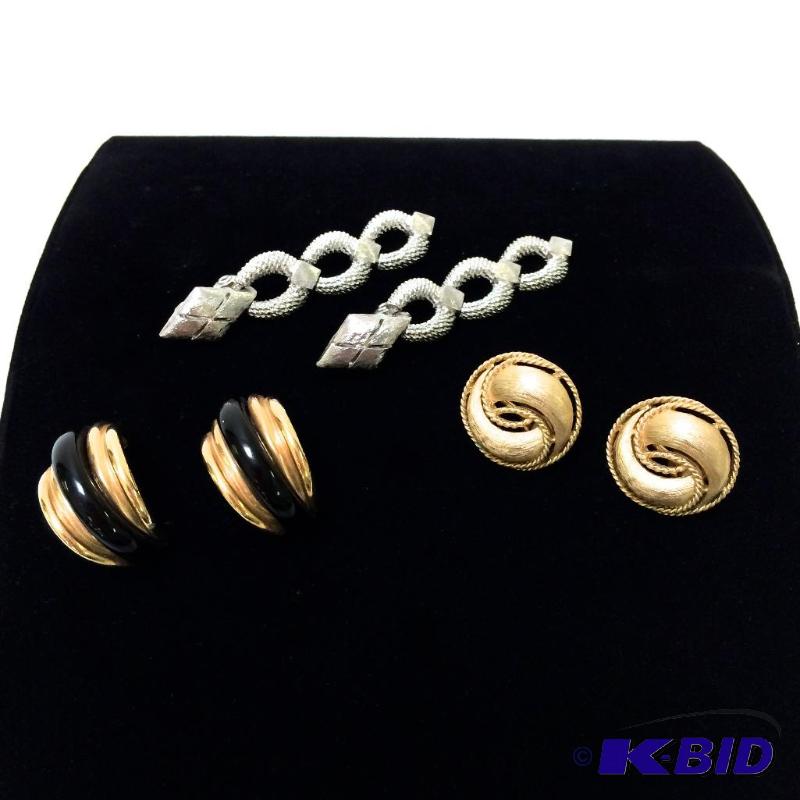 Lot of 3 Vintage Trifari Earrings Highly collectable