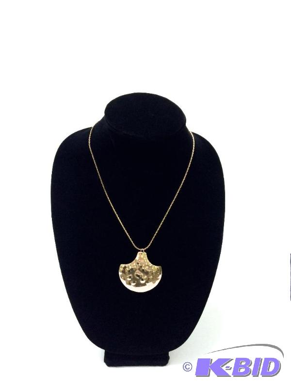 12k Gold Fill Vintage Necklace circa 1970s Signed PJ