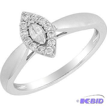 New&nbsp14kt&nbspWhite Gold 14 ct tw Marqu...