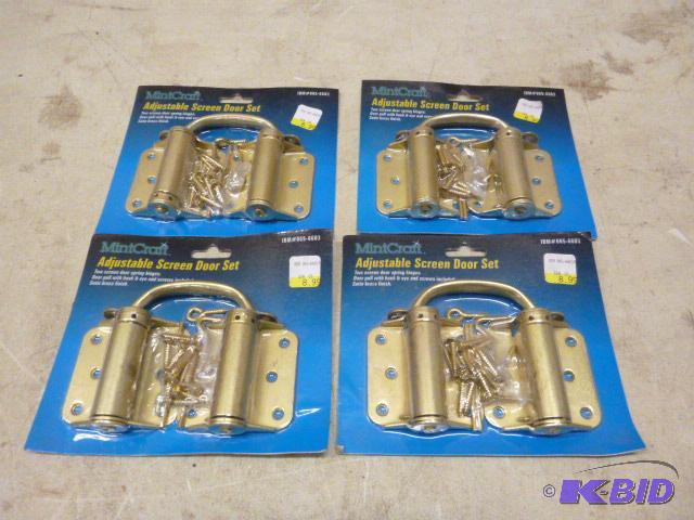 lot 117 image: Four MintCraft Spring Hinges&nbspAdjustable ...