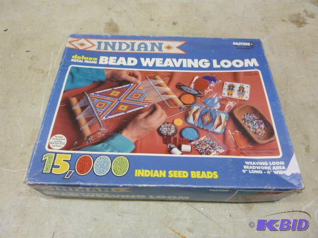lot 136 image: Indian Bead Weaving Loom...