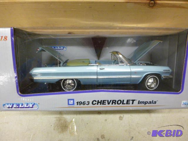 lot 9 image: 1963 Chevrolet Impala Welly metal die cast ca...