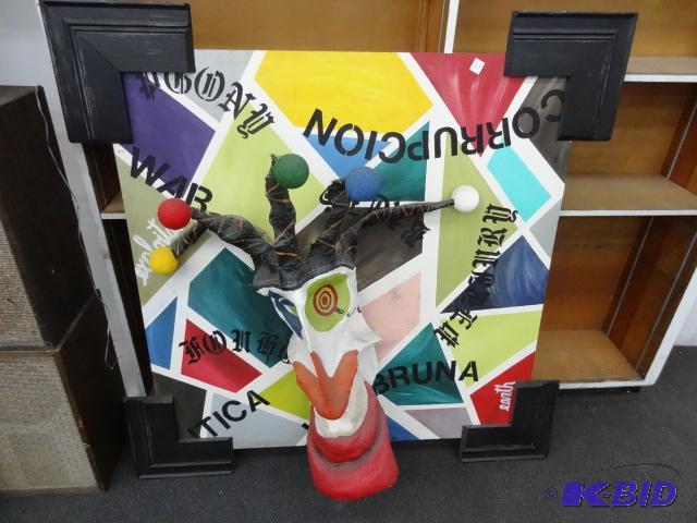 lot 21 image: Art piece made by a Brazilian artist. 56 x 56...
