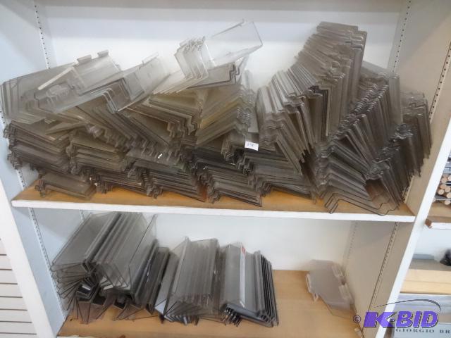 lot 28 image: Poly slat wall retail holders  displays...