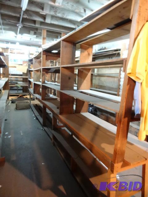 lot 35 image: Misc wood shelving. All 1" material. Buy...