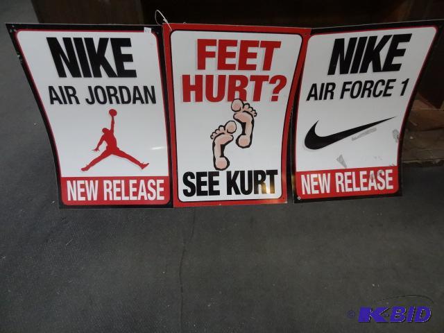 lot 45 image: 3 sidewalk advertising signs...