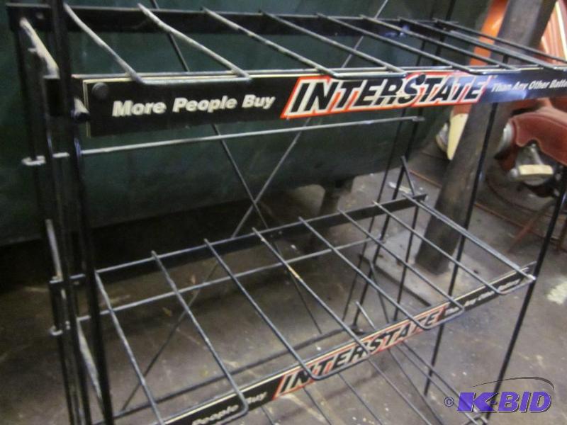 lot 12 image: Interstate metal commercial display racking....