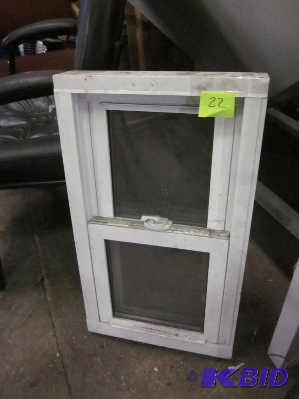 lot 22 image: Sample size double hung window, perfect for a...