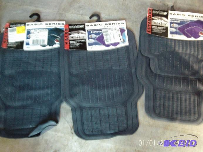 lot 52 image: Lot of (3) complete sets of floor mats, all s...