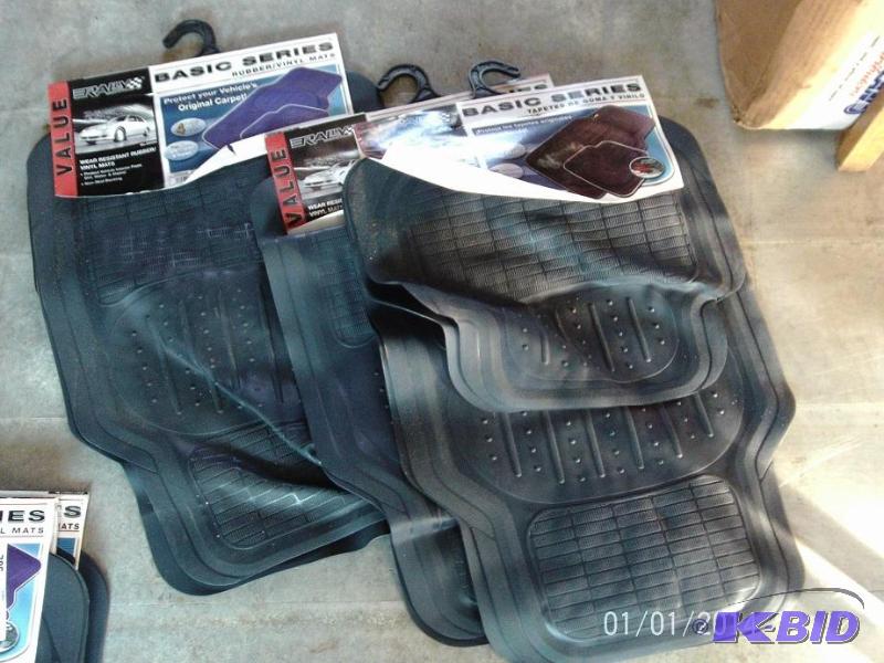 lot 53 image: Lot of (3) complete sets of floor mats, all s...