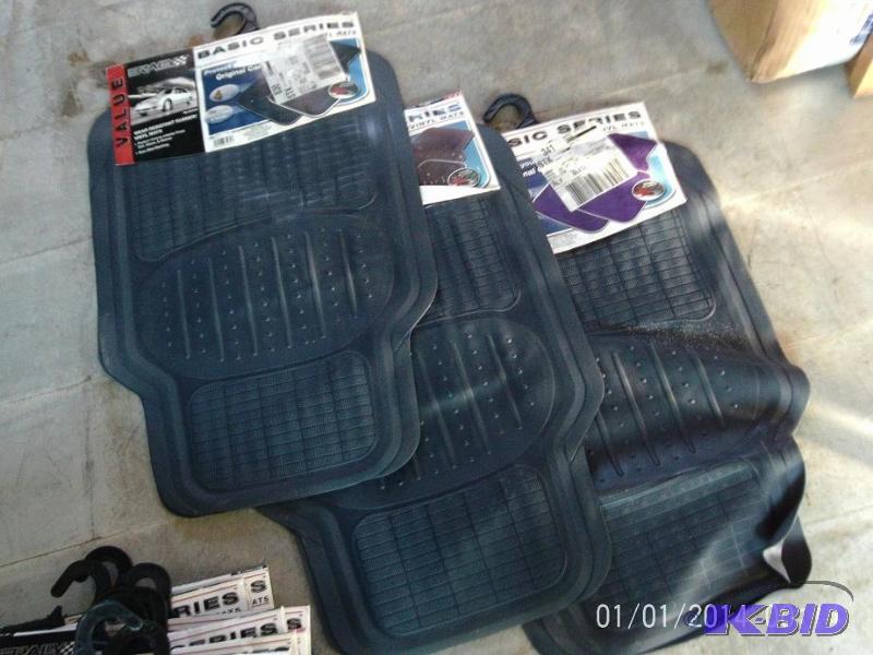 lot 55 image: Lot of (3) complete sets of floor mats, all s...