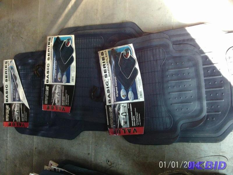 lot 56 image: Lot of (3) complete sets of floor mats, all s...