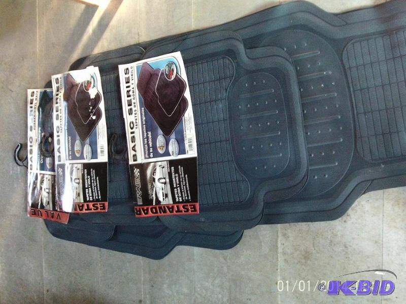 lot 57 image: Lot of (3) complete sets of floor mats, all s...
