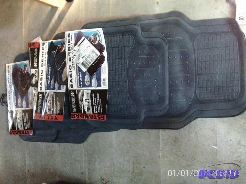 lot 58 image: Lot of (3) complete sets of floor mats, all s...