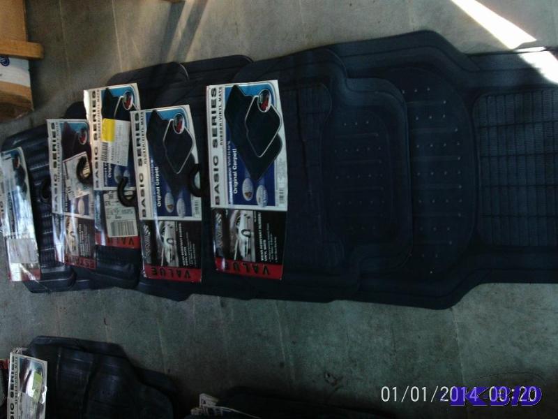 lot 61 image: Lot of (5) complete sets of floor mats, each ...
