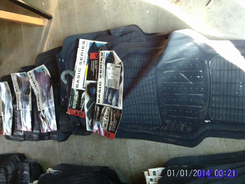 lot 62 image: Lot of (5) complete sets of floor mats, each ...