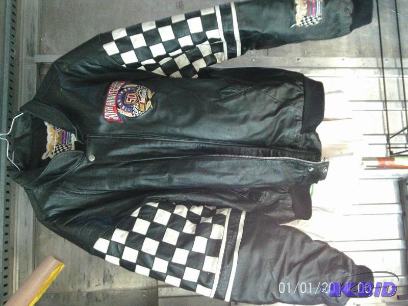 lot 63 image: Leather Nascar Jacket