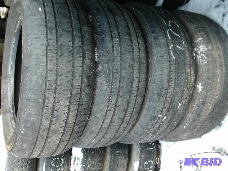 lot 85 image: Lot of (4) Bridgestone P27555 R20 tires, goo...