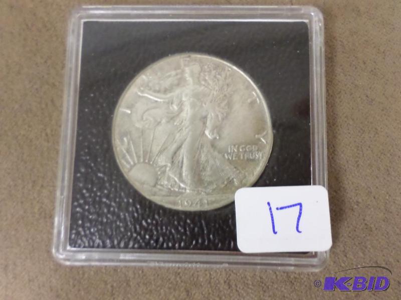 1941 Walking Liberty Half Dollar, Strong Deta...